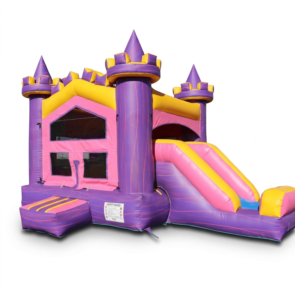 Combo Water Slide for Girl,event planning, party supplies, equipment rental, celebration, party rentals near me, professional setup