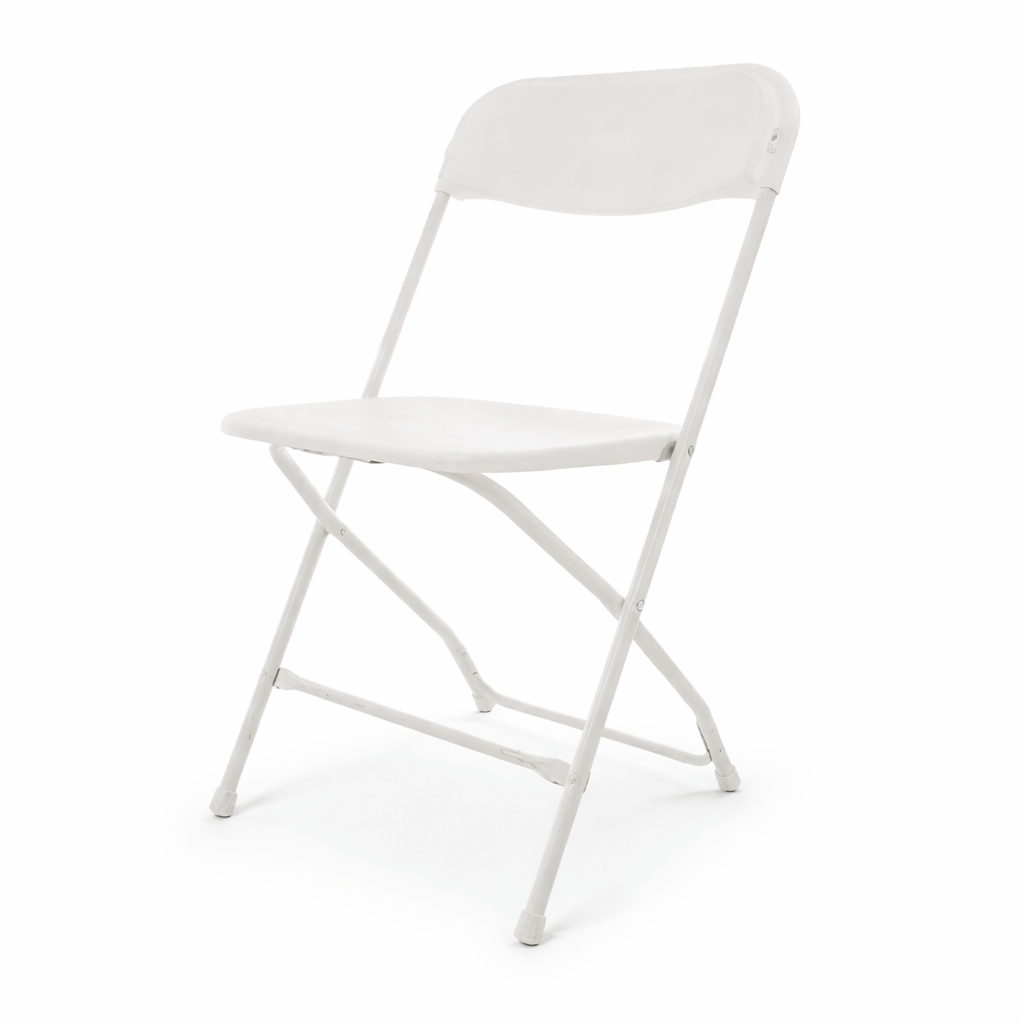 White Plastic Chair rental, event planning, party supplies, equipment rental, celebration, party rentals near me, professional setup
